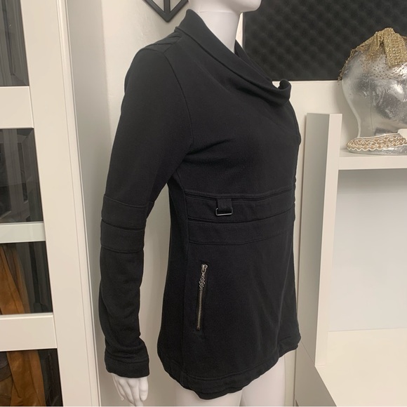 Nomads Hempwear Black Jacket  Asymmetrical Zip Up - Picture 5 of 9